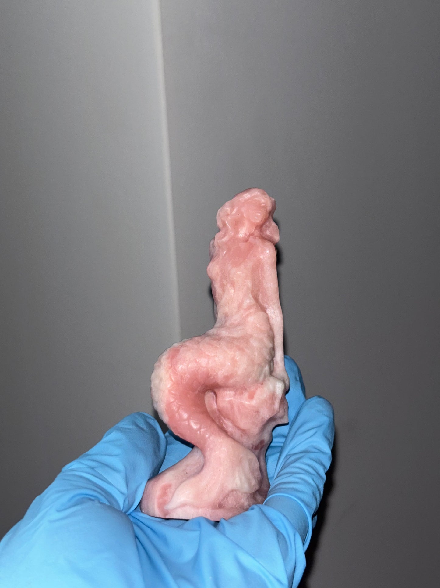 Pink Opal Mermaid Statues