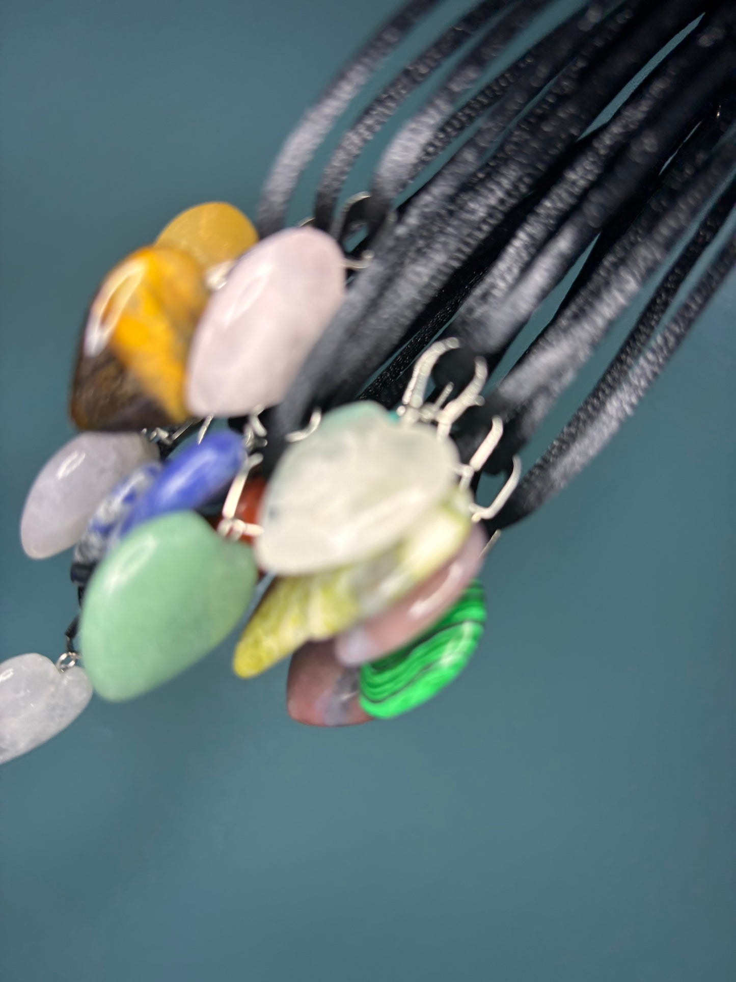 Random pick Crystal Heart Necklaces.