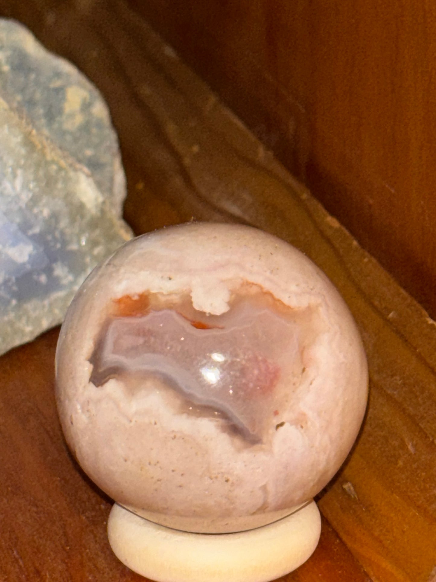 Flower Agate Spheres