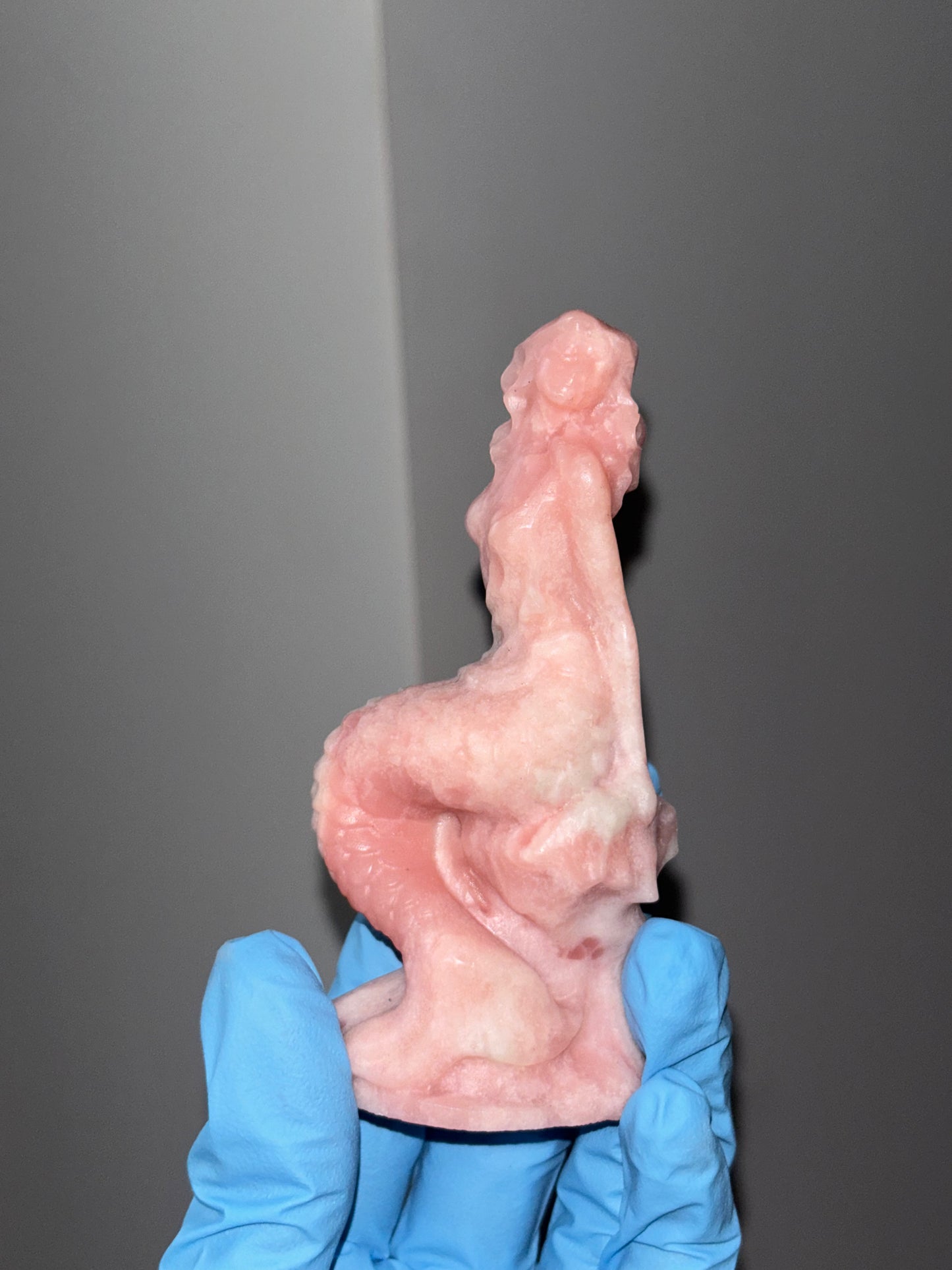 Pink Opal Mermaid Statues