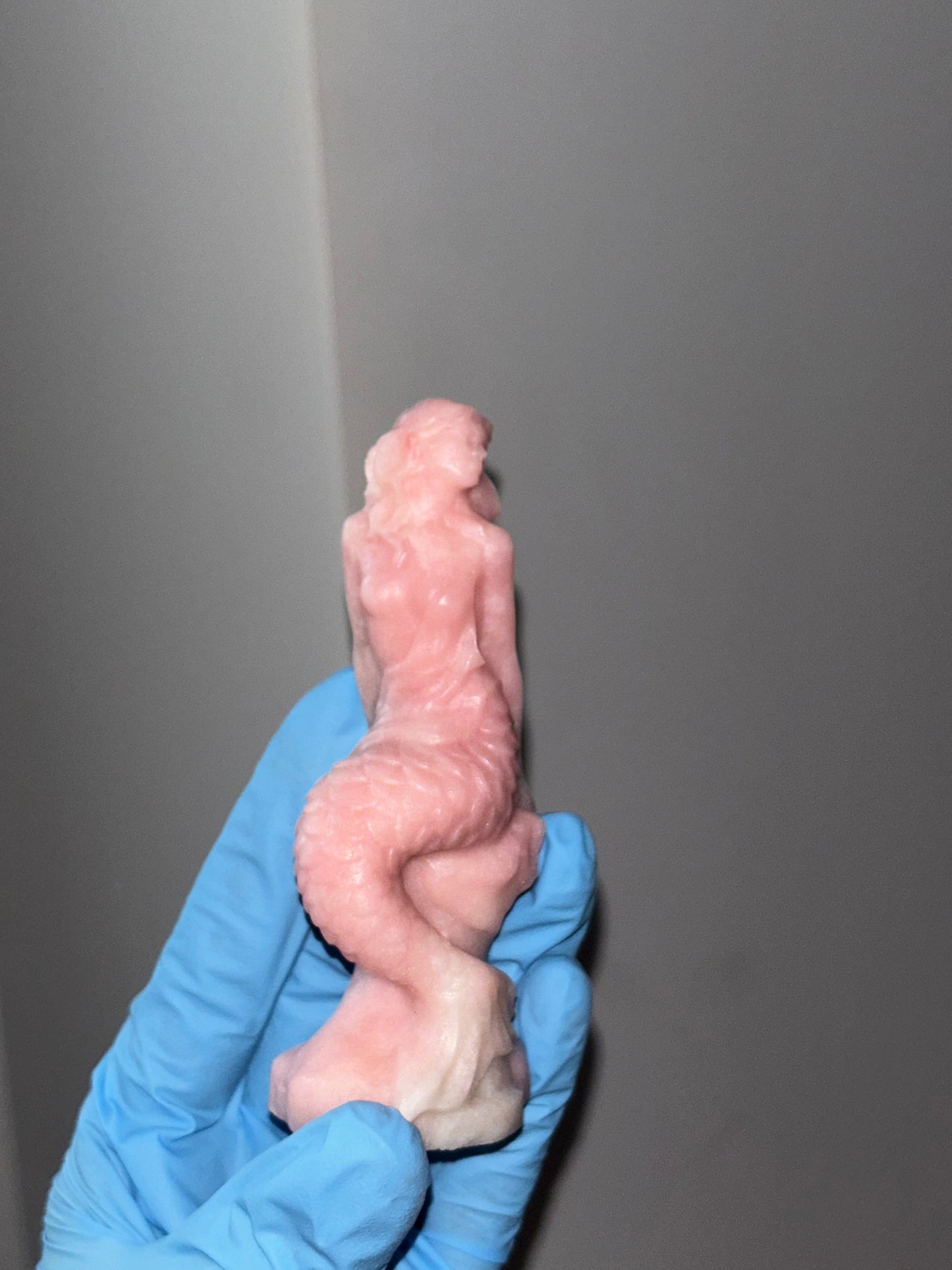 Pink Opal Mermaid Statues