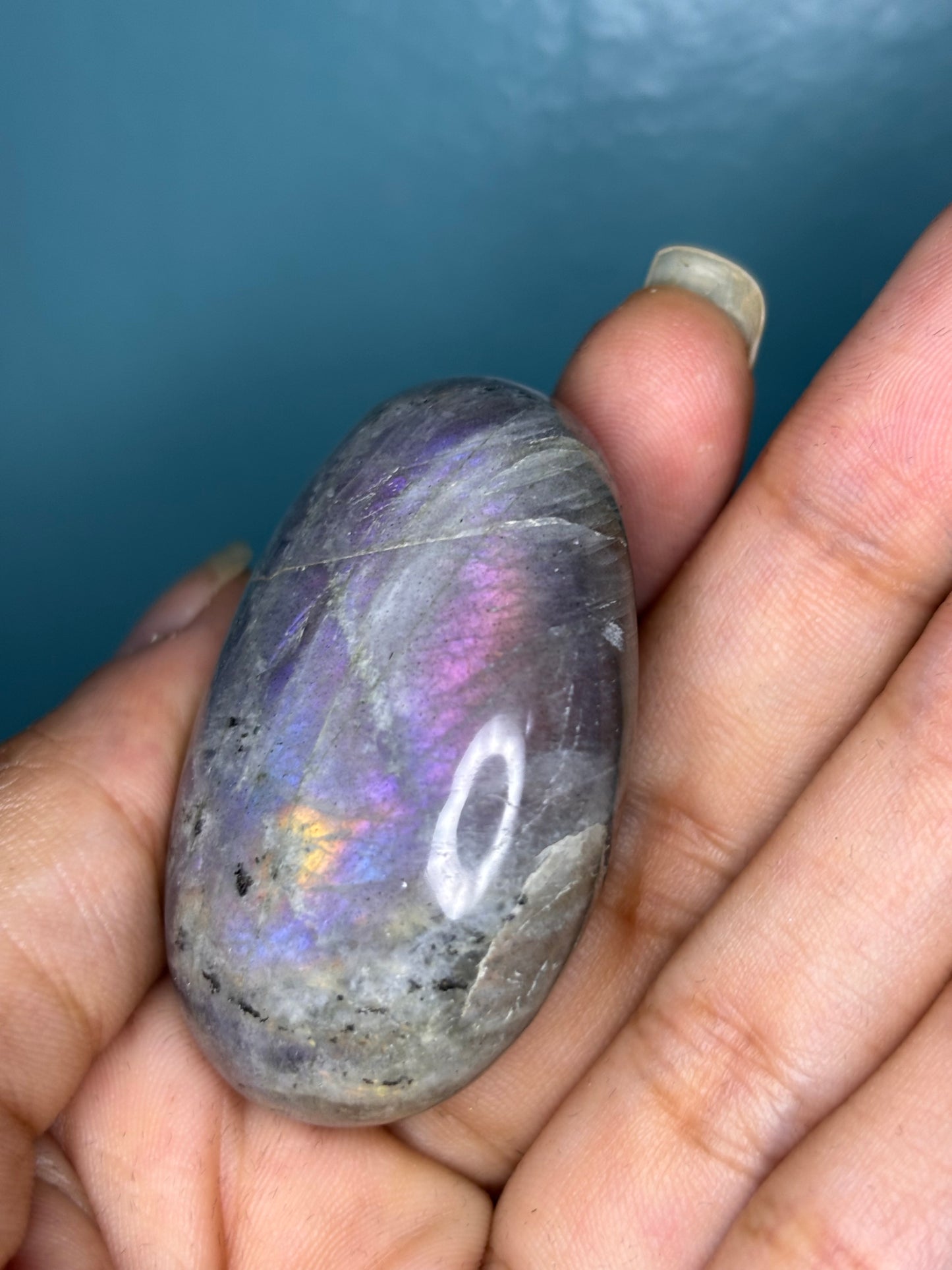 Labradorite Palm Stone