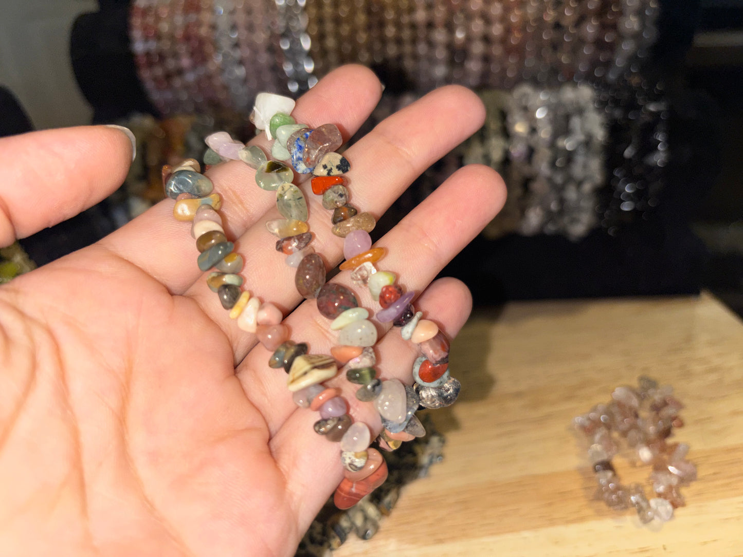 Crystal Chip/Round bracelets random pick