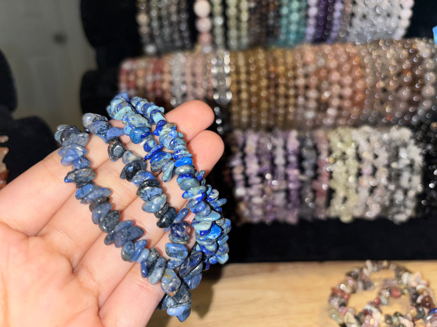 Crystal Chip/Round bracelets random pick