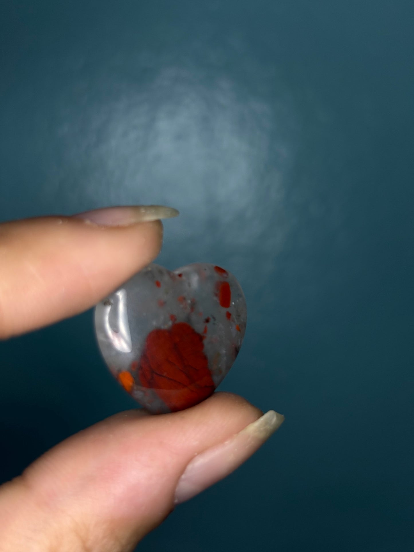 Heart shaped African Bloodstone