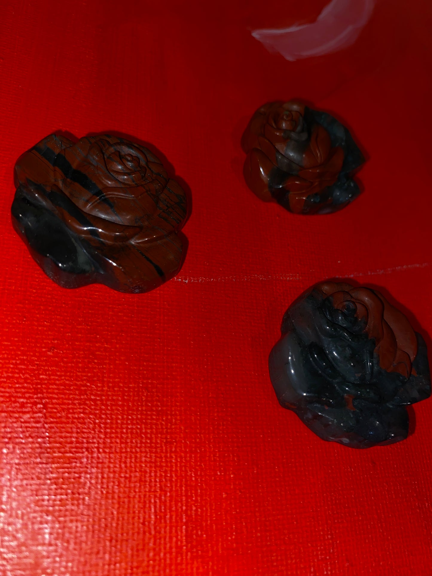 Rose carved African Bloodstone