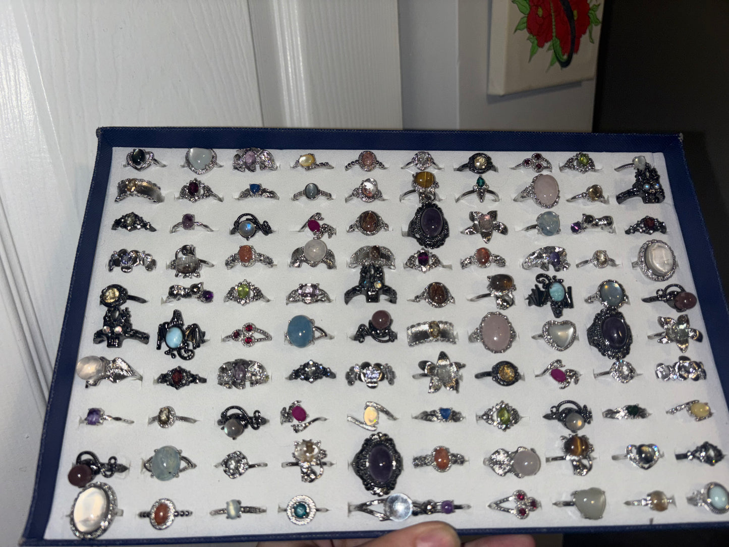 Crystal rings